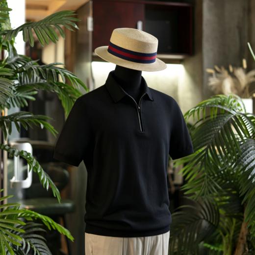 新款男士夏日绅士高级 丝棉V领polo/运动款T恤衫  三款多色可选 商品图3