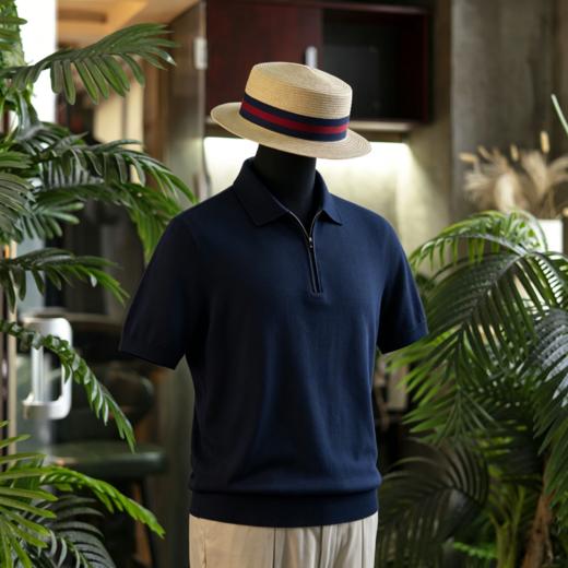 新款男士夏日绅士高级 丝棉V领polo/运动款T恤衫  三款多色可选 商品图4