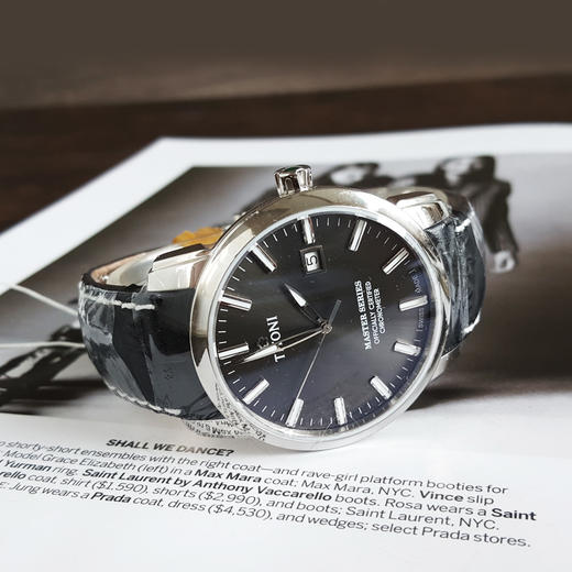 【全新】TITONI 梅花83188 S-ST-576自动机械机芯日期显示41MM（男款）Master Series大师系列精钢170426NJ35 商品图5