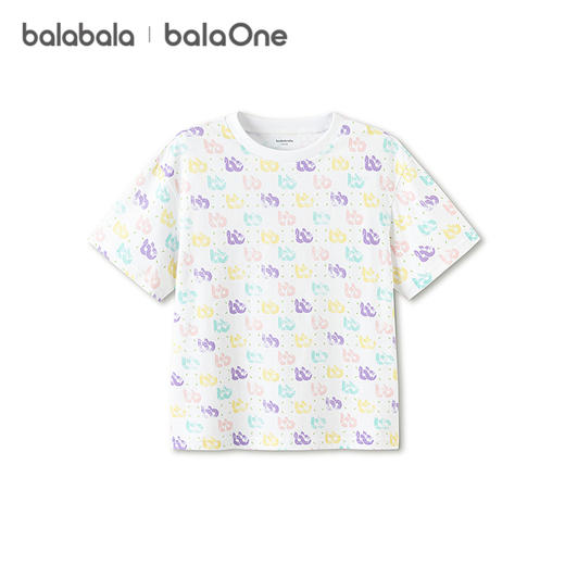 【balaOne】巴拉巴拉童装儿童短袖t恤男女童2026新款夏装吸湿速干 商品图4