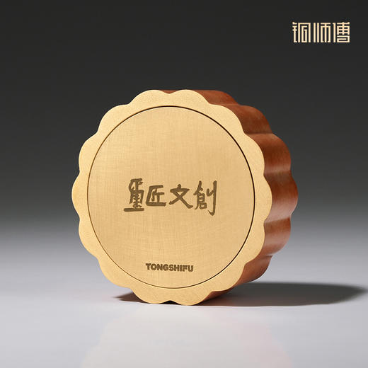 铜师傅《中秋铜摆件》客厅桌面摆件 中秋礼物铜月饼家居装饰礼品 商品图3