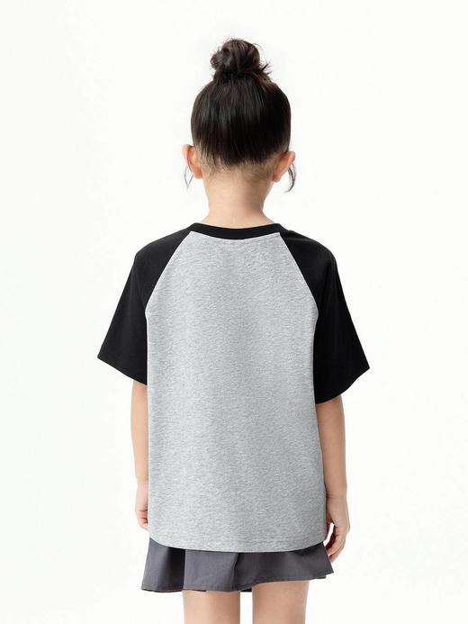 8楼摩安珂儿童little MO&Co.26年夏季新款凉感吸湿速干插肩袖短袖T恤 KBF2TEE009【吊牌价： 269元 ，活动价：242元】 商品图3