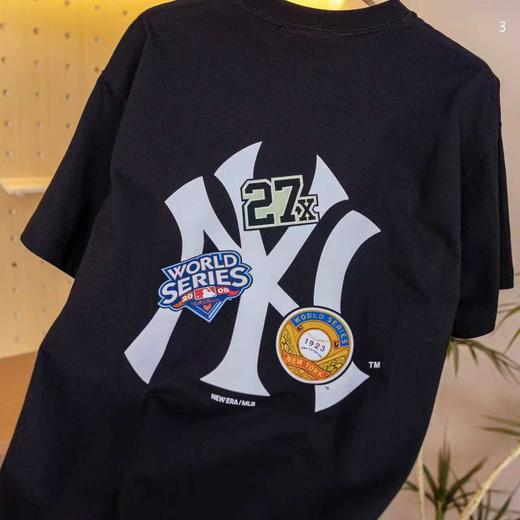 NFC防伪MLB  渐变背标大logo  短袖T恤 男女同款 商品图4