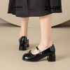 ZHR镜面黑色玛丽珍单鞋2026春季新款甜美风JK制服鞋超高时装女鞋 商品缩略图4