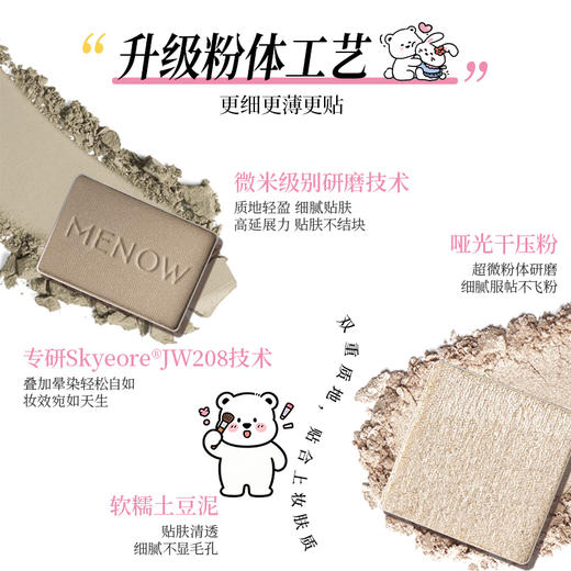 【新品上新】美诺乐乐熊高光修容盘一体盘阴影哑光脸部提亮四色立体 商品图3