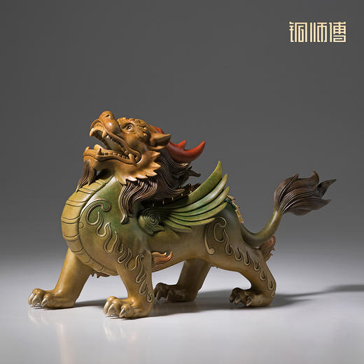 铜师傅《金背貔貅》客厅桌面铜摆件 家居装饰工艺品 商品图1