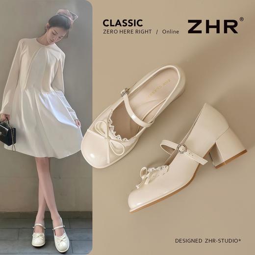ZHR镜面黑色玛丽珍单鞋2026春季新款甜美风JK制服鞋超高时装女鞋 商品图0