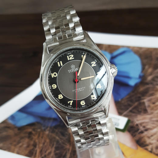 【全新】TITONI 梅花83019 S-638自动机械机芯日期显示39MM（男款）Heritage传承系列精钢180426NJ75 商品图4