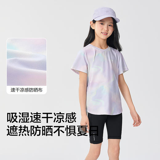 【商场同款】巴拉巴拉童装儿童短袖t恤女童2025款夏速干防晒上衣 商品图3