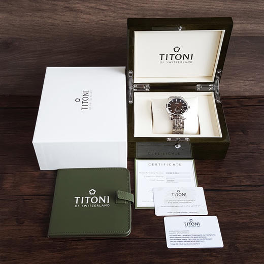 【全新】TITONI 梅花83188 S-662天文台认证自动机械机芯日期显示41MM（男款）Master Series大师系列精钢170426NJ29 商品图1