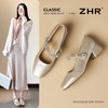ZHR则则时尚气质玛丽珍鞋方头女鞋2026新款百搭轻便粗跟浅口单鞋 商品缩略图1