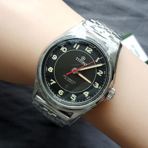 【全新】TITONI 梅花83019 S-638自动机械机芯日期显示39MM（男款）Heritage传承系列精钢180426NJ75 商品图8