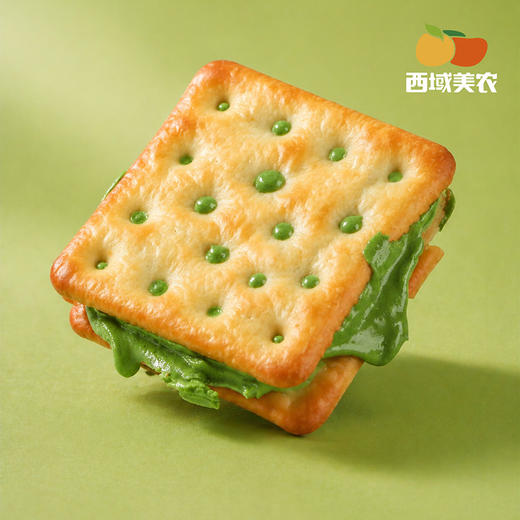 西域美农 手撕牛轧饼干 葱香奶盐200g  清新抹茶200g 两种口味 商品图0