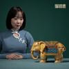 铜师傅 铜摆件《千吉万象》大象客厅桌面电视柜创意中式家居装饰 商品缩略图5