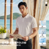 三角标透气不闷汗翻领POLO衫夏男舒适商务休闲短袖/231 商品缩略图0