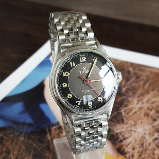 【全新】TITONI 梅花83019 S-638自动机械机芯日期显示39MM（男款）Heritage传承系列精钢180426NJ75 商品图3