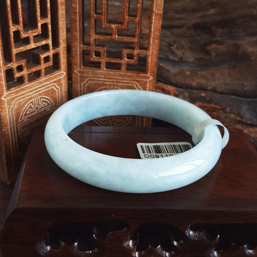 【天然正品】A货翡翠天然正桩细腻无裂纹61.5号糯种浅紫翡翠手镯280325AH18 商品图5