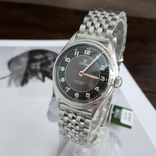 【全新】TITONI 梅花83019 S-638自动机械机芯日期显示39MM（男款）Heritage传承系列精钢180426NJ75 商品图2