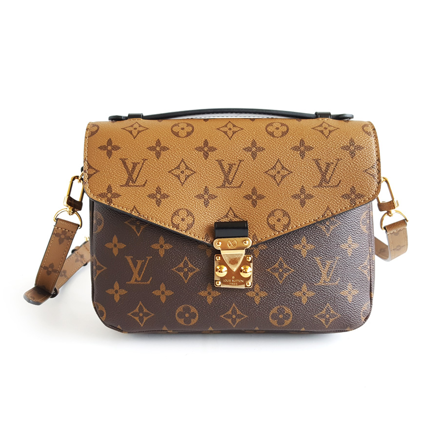 【98新】LV路易威登POCHETTE METIS手袋M44876老花metis拼色邮差包单肩包女士290426AK22