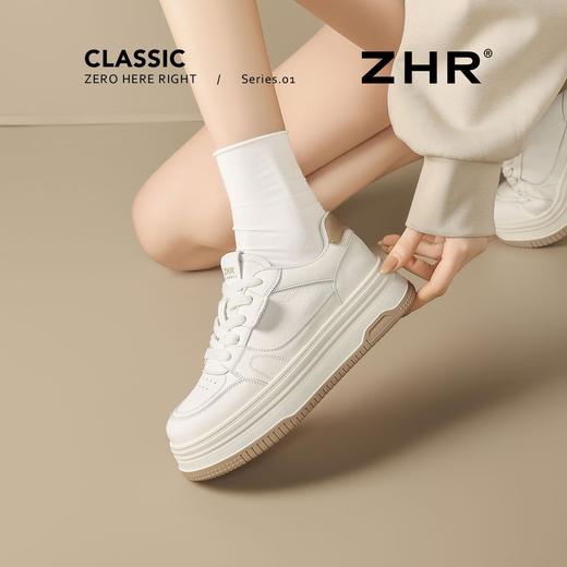 ZHR则则厚底小白鞋女春季2026新款增高休闲板鞋小个子增高运动鞋 商品图8