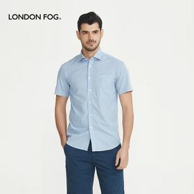 【直发】LONDONFOG全棉单袋格子短袖衬衣﹣LS15WH116