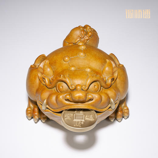 铜师傅 全铜摆件《三足金蟾》 铜工艺品 家居饰品 书房 礼品摆件 商品图3