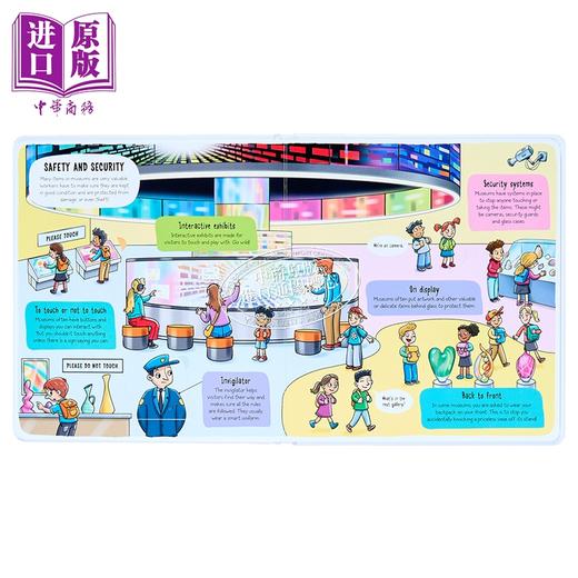 【中商原版】小小探索家 博物馆 Little Explorers Lets Go! Museum 英文原版 儿童科普绘本 纸板书翻翻书 进口童书 精美插图 商品图2