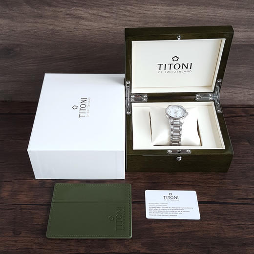 【全新】TITONI 梅花93933 S-254自动机械机芯日期显示/星期显示39MM（男款）Airmaster空中霸王系列精钢170426NJ20 商品图1