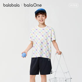【balaOne】巴拉巴拉童装儿童短袖t恤男女童2026新款夏装吸湿速干