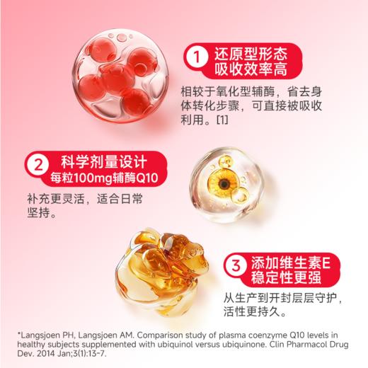 IDN理想营养 | 还原型辅酶Q10 120粒/盒（跨境海淘商品不支持7天无理由退换） 商品图2