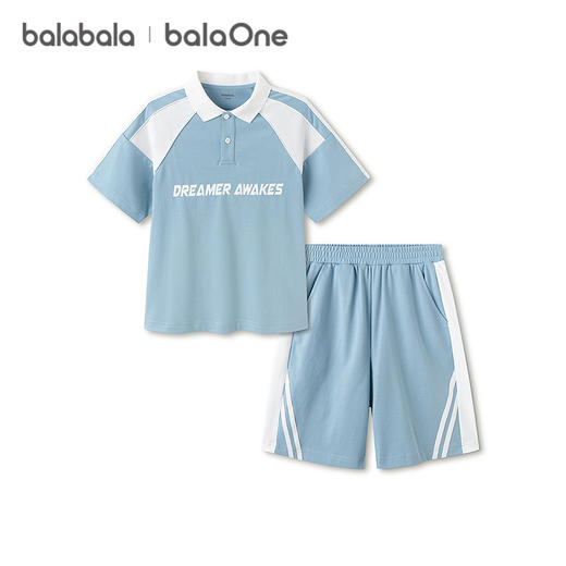 【balaOne】巴拉巴拉儿童短袖套装女童男童两件套2026新款夏速干 商品图4