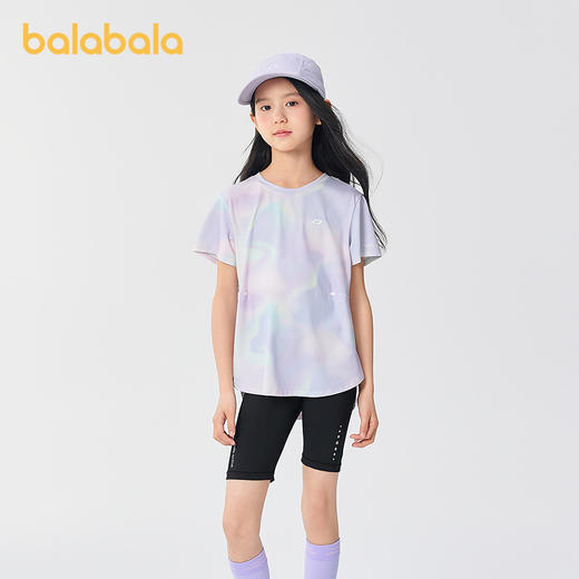 【商场同款】巴拉巴拉童装儿童短袖t恤女童2025款夏速干防晒上衣 商品图0