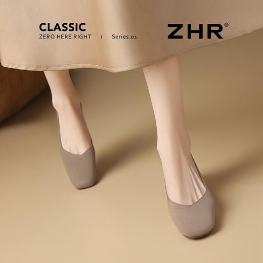 ZHR则则单鞋女2026夏季新款法式软底舒适浅口单鞋女奶奶鞋 商品图8