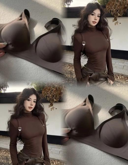 【79元2件】极简深V内衣 | 深V隐形、收副乳、无钢圈强承托、柔软亲肤，大胸显小、小胸不空杯 商品图4