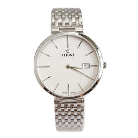 【全新】TITONI 梅花82718 S-606自动机械机芯日期显示39MM（男款）纤薄系列精钢160426NJ45