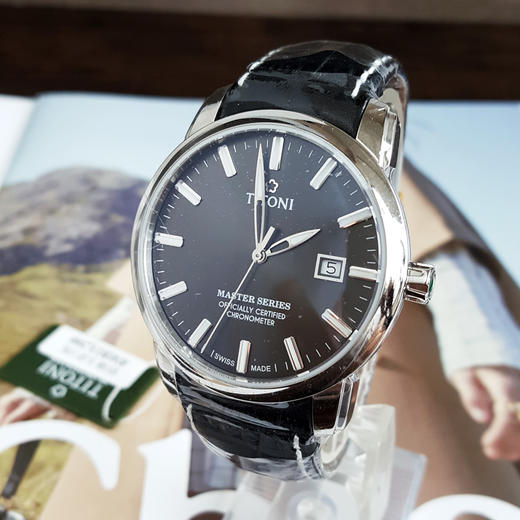 【全新】TITONI 梅花83188 S-ST-576自动机械机芯日期显示41MM（男款）Master Series大师系列精钢170426NJ35 商品图2