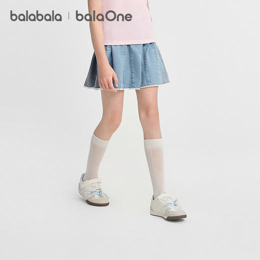 【balaOne】巴拉巴拉童装女童短裙儿童裙子2026夏新款牛仔裙甜美 商品图2