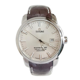 【全新】TITONI 梅花83188 S-ST-575自动机械机芯日期显示41MM（男款）Master Series大师系列精钢170426NJ41
