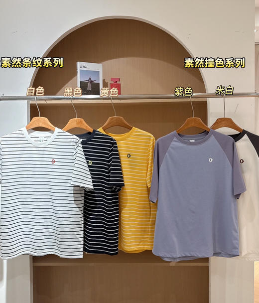 五一福利‼️‼️素r 最新款Coolmax凉感速干短袖 条纹➕拼色 商品图14