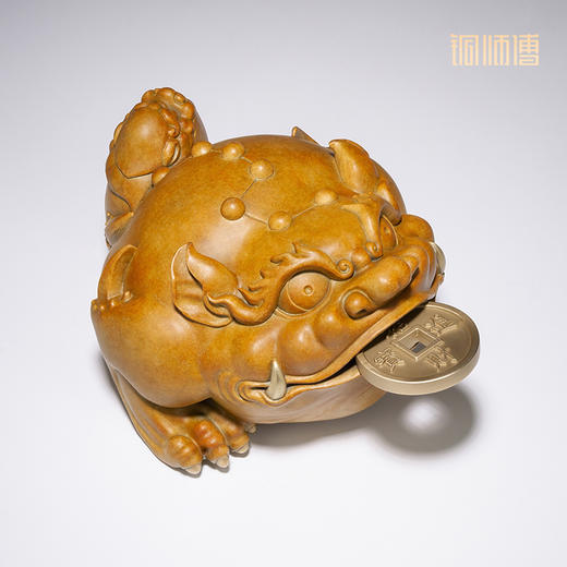 铜师傅 全铜摆件《三足金蟾》 铜工艺品 家居饰品 书房 礼品摆件 商品图1