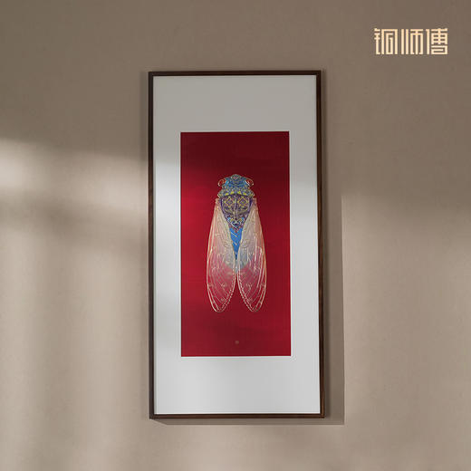 铜师傅 手工錾刻《一鸣惊人》客厅玄关画沙发背景墙装饰画挂画 商品图1