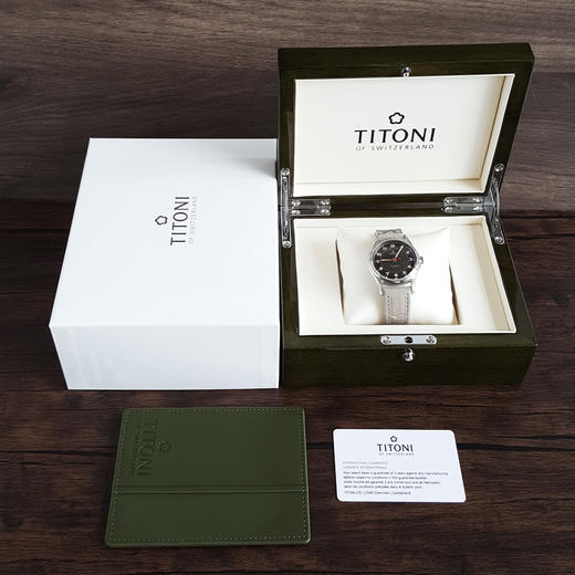 【全新】TITONI 梅花83019 S-638自动机械机芯日期显示39MM（男款）Heritage传承系列精钢180426NJ75 商品图1