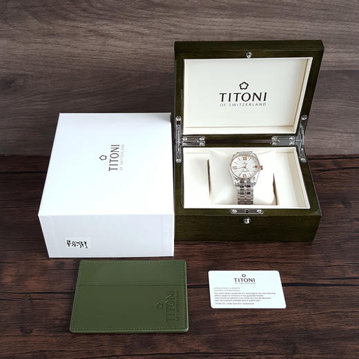 【全新】TITONI 梅花83908 SRG-619自动机械机芯日期显示40MM（男款）Airmaster空中霸王系列精钢/镀金170426NJ127 商品图1