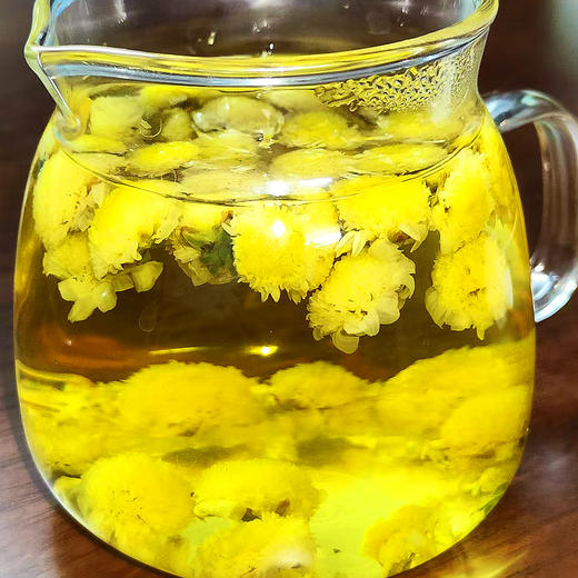 『湖北野生小菊花茶』素净清雅，香气绵长，茶汤温润回甘，不苦不涩，明净无杂质 商品图0