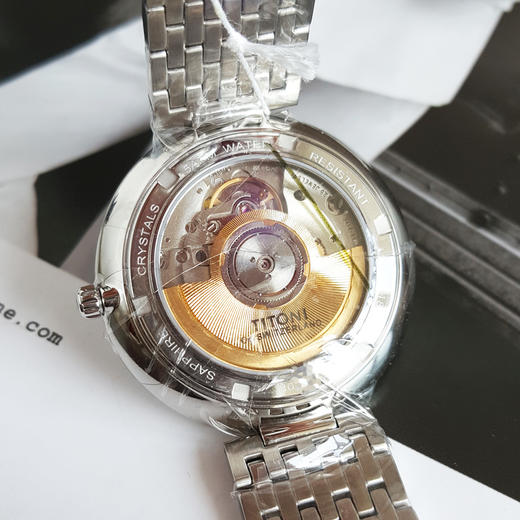 【全新】TITONI 梅花82718 S-608自动机械机芯日期显示39MM（男款）纤薄系列精钢160426NJ49 商品图7