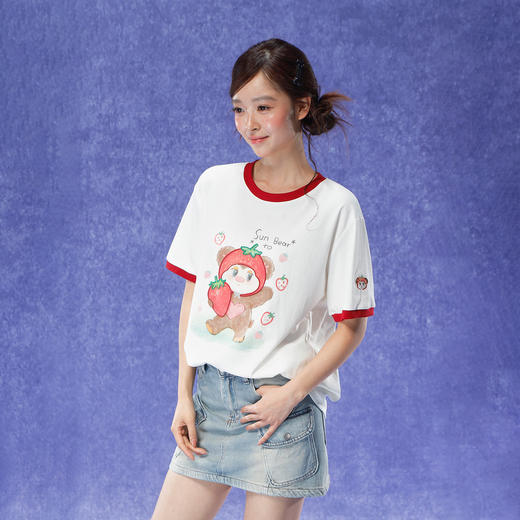 夏季撞色印花卡通T恤-纪念日百货门店同款171144885 商品图0