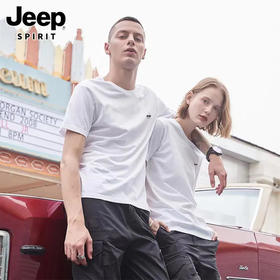 「520&618宠粉礼遇」【抢先购】JEEP SPIRIT 男女同款锦纶面料凉感T恤2789款 2件装（2件只能一个尺码）_bba