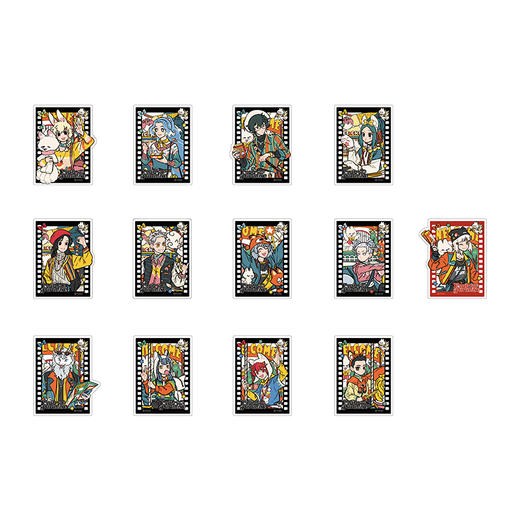 《非人哉官方店》青春乐园亚克力徽章盲盒原创动漫周边闪粉膜吧唧胸针 商品图4