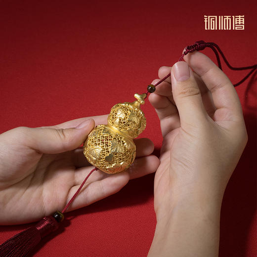 铜师傅《福禄万代》客厅桌面花丝铜葫芦摆件 装饰品 教师节礼物 商品图4
