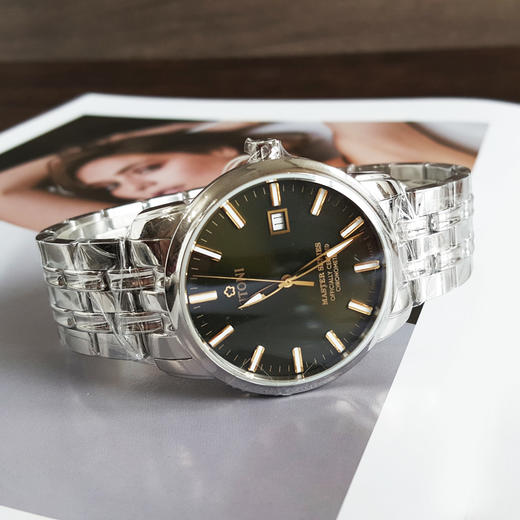 【全新】TITONI 梅花83188 S-660Y天文台认证自动机械机芯日期显示41MM（男款）Master Series大师系列精钢180426NJ28 商品图5